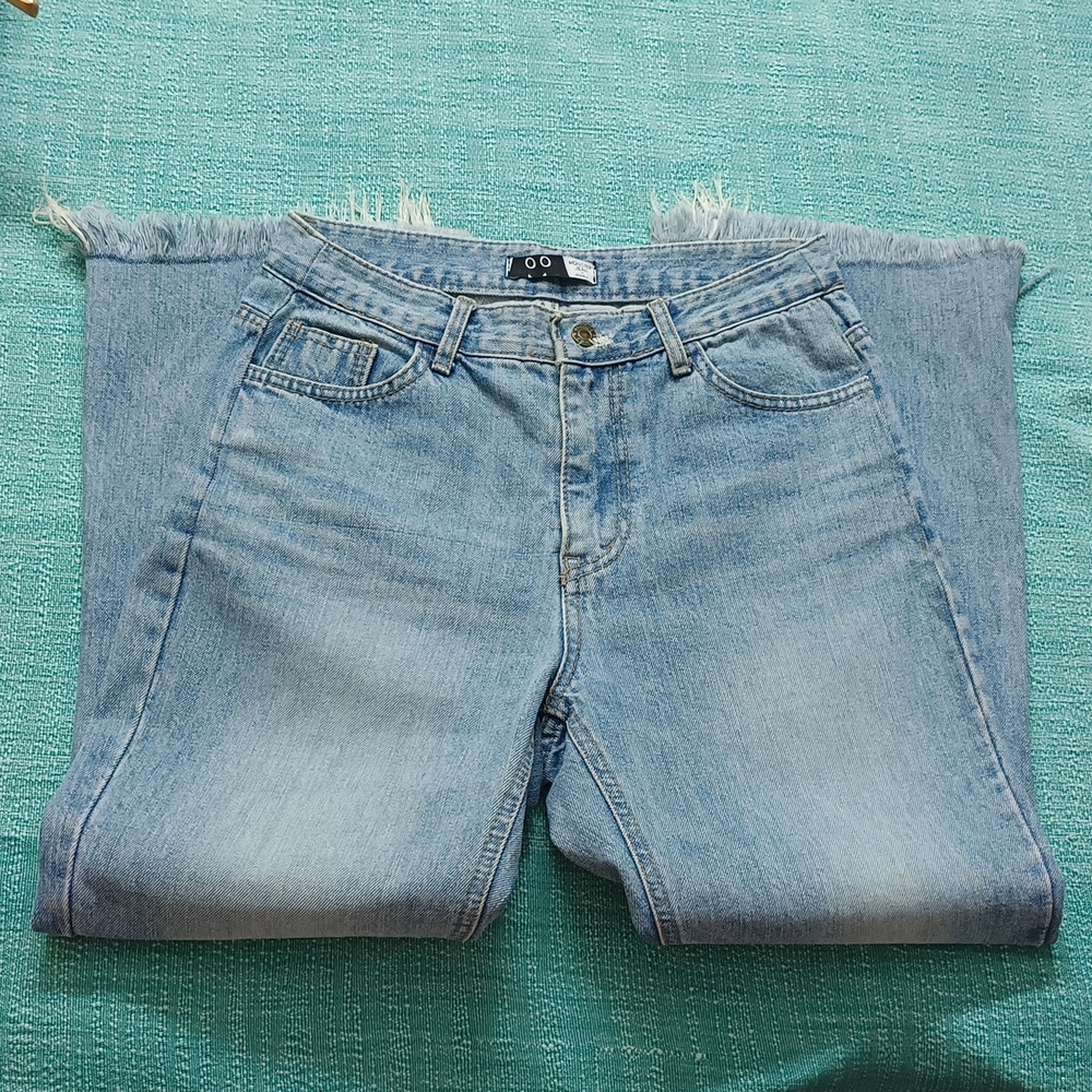 Monster's Women's Light Blue flared straight leg Jeans Waist upto 30 - Picture 3 of 11